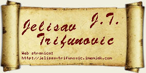 Jelisav Trifunović vizit kartica